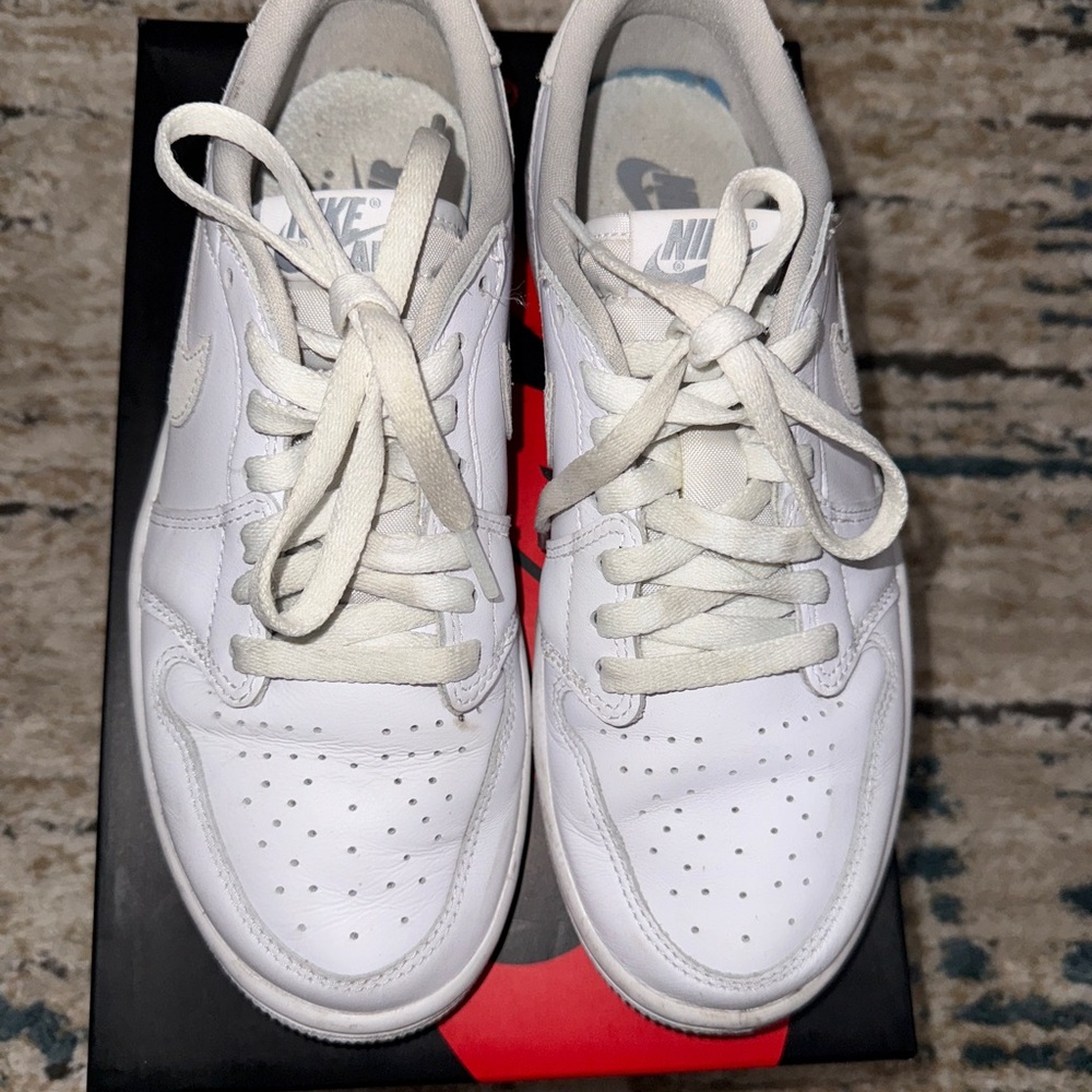 Nike White Lace-Up Sneakers